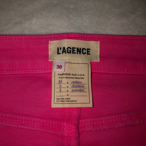 NWT L’AGENCE Margot HR Coated Rose Skinny Jeans,Size-30 - Picture 12 of 17